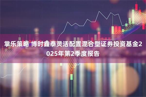 掌乐策略 博时鑫泰灵活配置混合型证券投资基金2025年第2季度报告